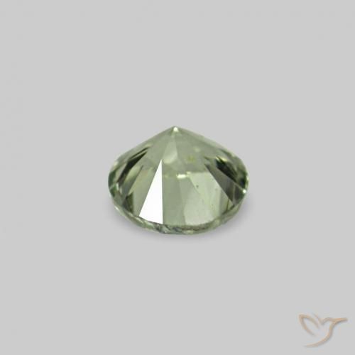 Gemme di Zaffiro Verde molto chiaro naturale da 2.26 ct, Rotondo, VS