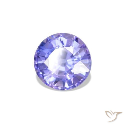 Zaffiro Intenso Viola Blu naturale da 0.77 ct, Rotondo, VVS-VS