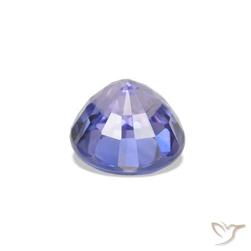 Zaffiro Intenso Viola Blu naturale da 0.77 ct, Rotondo, VVS-VS