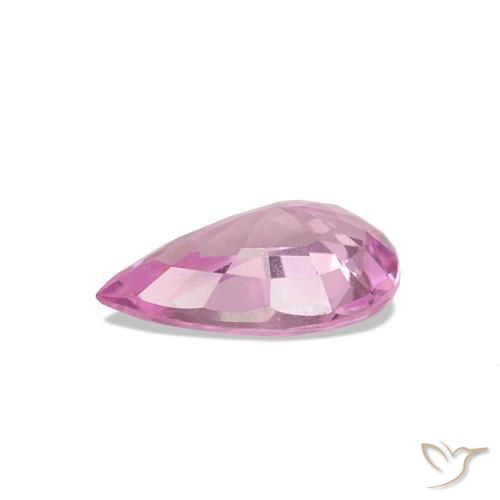 Zaffiro Rosa medio naturale da 0.80 ct, Forma a pera, VS
