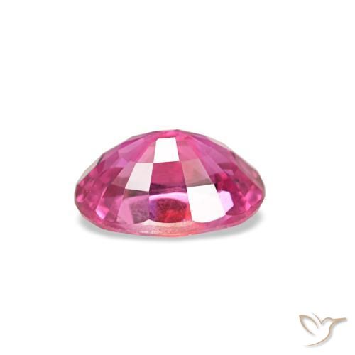 Zaffiro Magenta intenso naturale da 0.58 ct, Taglio ovale, VS
