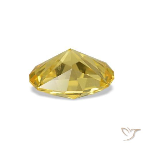 Zaffiro Giallo naturale da 0.92 ct, Taglio ovale, VS