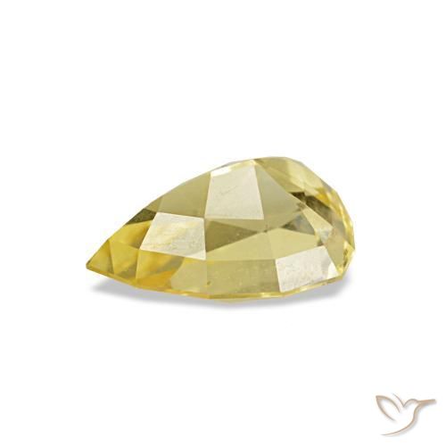 Zaffiro Oro chiaro naturale da 0.86 ct, Taglio trillion, VS