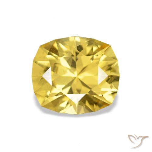 1.06ct Giallo medio Zaffiro, Cuscino, VS