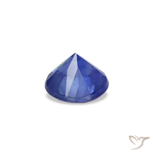 Gemme di Zaffiro Blu navy naturale da 5.45 ct, Taglio rotondo, VVS-VS