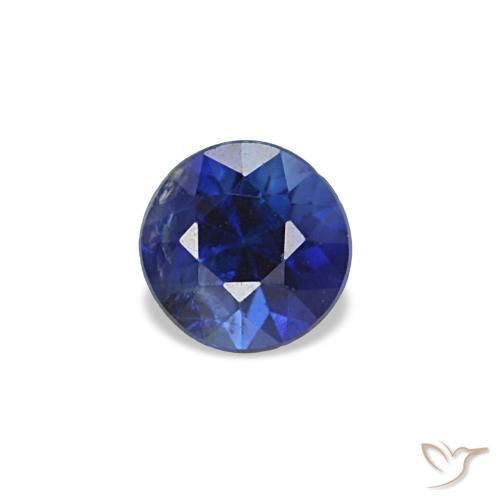 Gemme di Zaffiro Blu scuro naturale da 9.31 ct, Taglio rotondo, VS