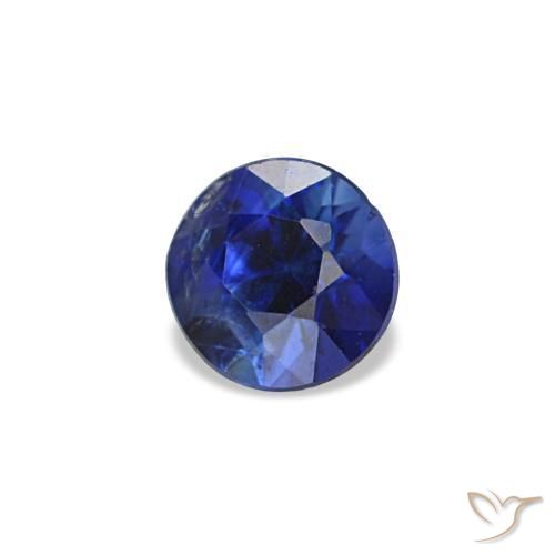 Gemme di Zaffiro Blu scuro naturale da 9.31 ct, Taglio rotondo, VS
