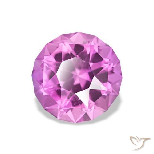 Zaffiro naturale porpora da 1,46 ct, taglio rotondo, VS