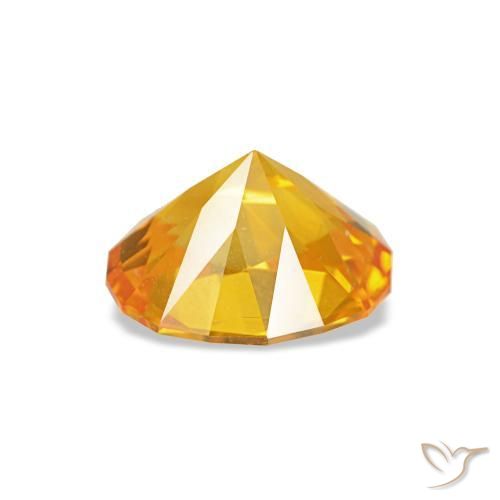 Zaffiro naturale dorato da 0,92 ct, taglio ovale, VVS
