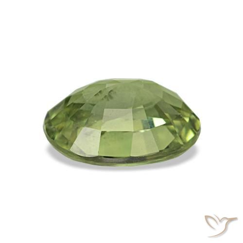 Zaffiro naturale verde da 1,04 ct, taglio ovale, VS-SI