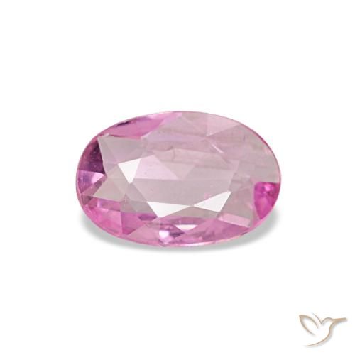 Zaffiro naturale rosa da 0,30 ct, taglio ovale, VS