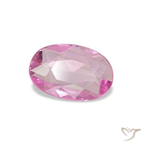 Zaffiro naturale rosa da 0,30 ct, taglio ovale, VS