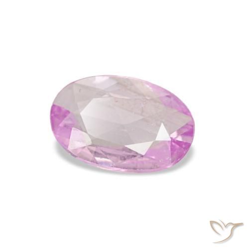 Zaffiro naturale rosa da 0,32 ct, taglio ovale, VS