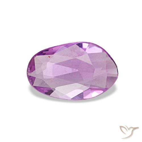 Zaffiro naturale porpora da 0,43 ct, forma fantasia, VVS-VS