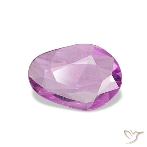 Zaffiro naturale porpora da 0,51 ct, forma fantasia, VVS-VS