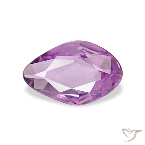 Zaffiro naturale porpora da 0,52 ct, forma fantasia, VVS-VS
