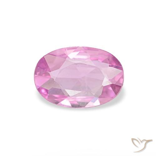 Zaffiro naturale rosa da 0,40 ct, taglio ovale, VVS