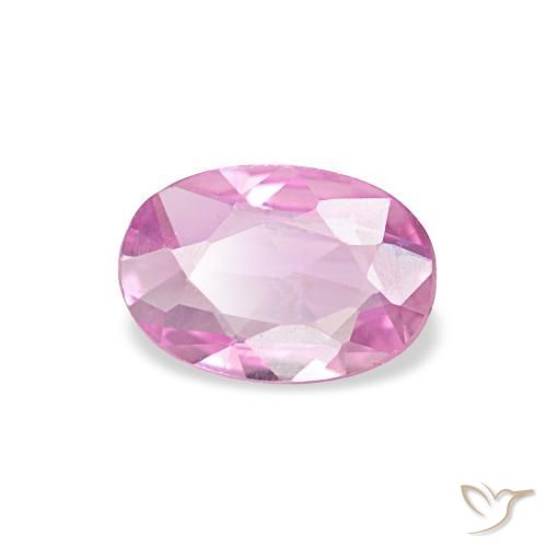 Zaffiro naturale rosa da 0,40 ct, taglio ovale, VVS