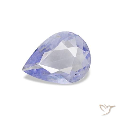 Zaffiro naturale blu da 0,53 ct, taglio a pera, VVS-VS