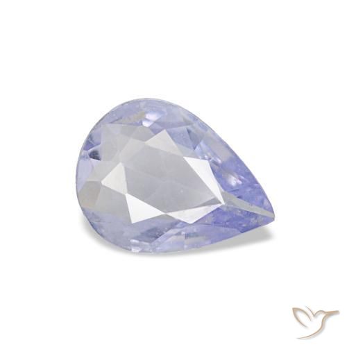 Zaffiro naturale blu da 0,53 ct, taglio a pera, VVS-VS