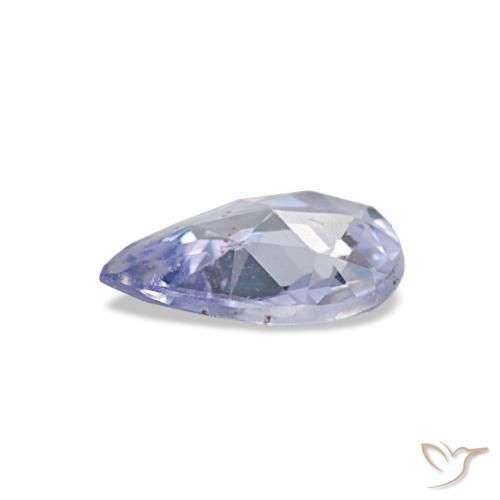 Zaffiro naturale blu da 0,53 ct, taglio a pera, VVS-VS
