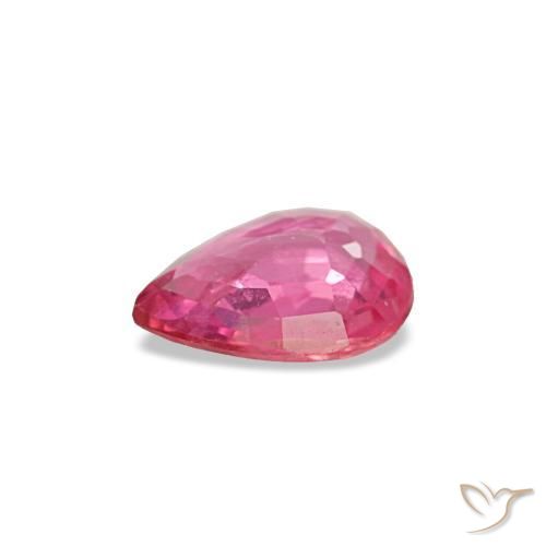 Zaffiro naturale rosa da 0,28 ct, taglio a pera, VS