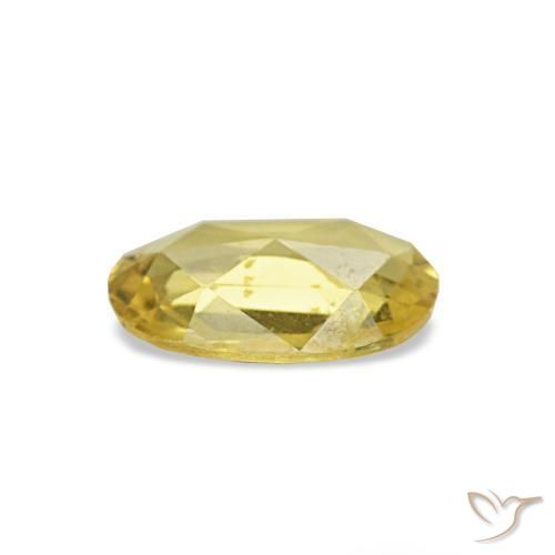 Zaffiro naturale giallo da 0,34 ct, taglio ovale, VS