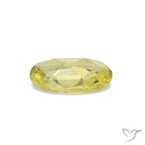 Zaffiro naturale giallo da 0,28 ct, taglio ovale, VVS-VS
