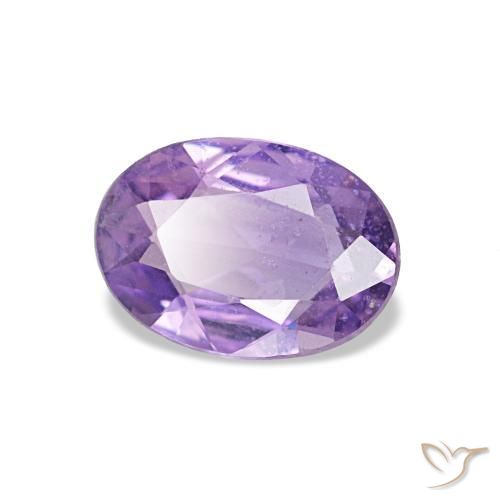 Zaffiro naturale viola da 0,75 ct, taglio ovale, VS