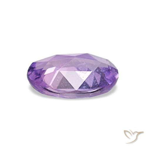 Zaffiro naturale viola da 0,75 ct, taglio ovale, VS