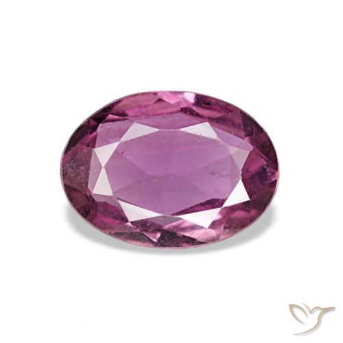 Zaffiro naturale porpora da 0,75 ct, taglio ovale, VVS-VS