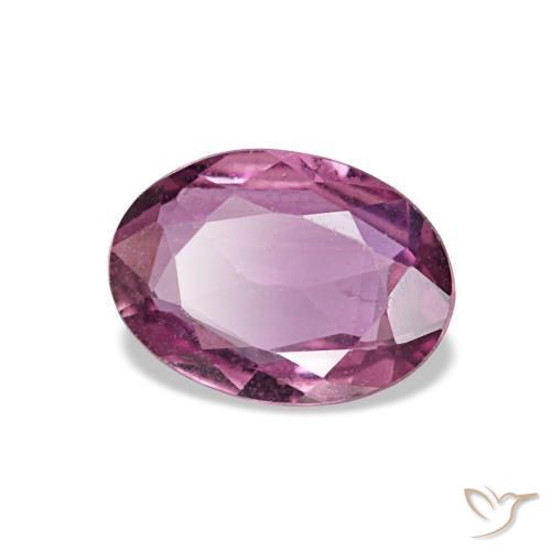 Zaffiro naturale porpora da 0,75 ct, taglio ovale, VVS-VS