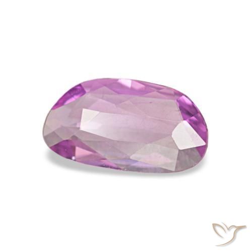 Zaffiro naturale porpora da 0,39 ct, forma fantasia, VVS