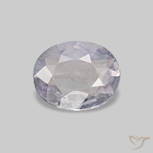 Zaffiro naturale grigio da 0,44 ct, taglio ovale, VVS-VS