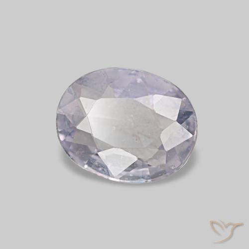 Zaffiro naturale grigio da 0,44 ct, taglio ovale, VVS-VS
