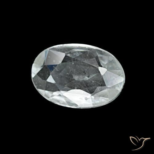 Zaffiro naturale grigio da 0,37 ct, taglio ovale, VVS-VS