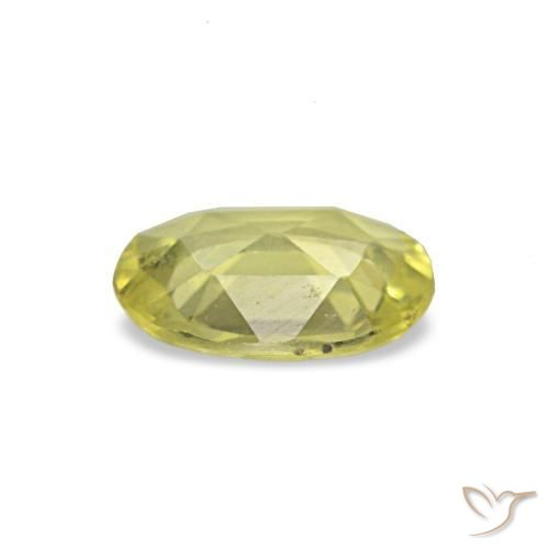 Zaffiro naturale giallo da 0,45 ct, taglio ovale, VVS-VS