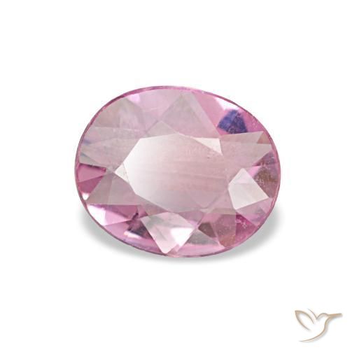 Zaffiro naturale rosa da 0,50 ct, taglio ovale, VVS-VS