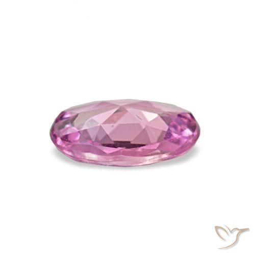 Zaffiro naturale rosa da 0,50 ct, taglio ovale, VVS-VS
