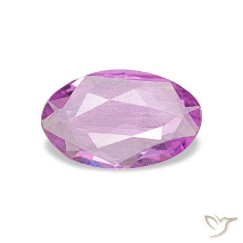 Zaffiro naturale porpora da 0,44 ct, taglio ovale, VVS