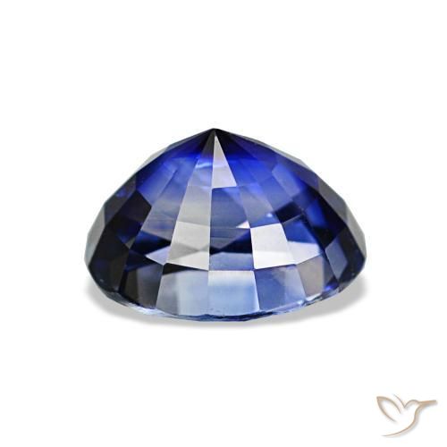 Zaffiro naturale blu da 1,34 ct, taglio ovale, VVS