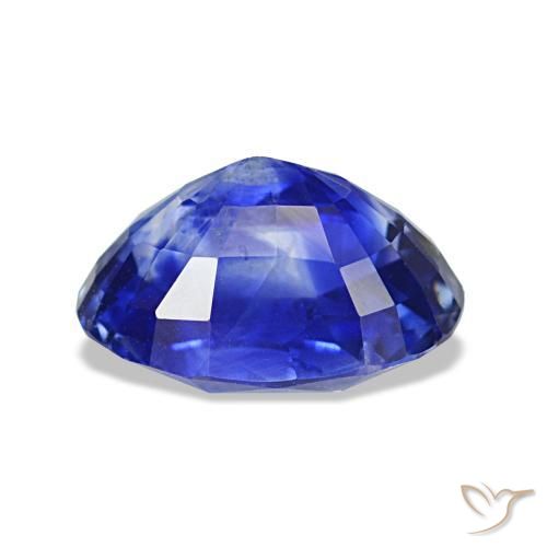 Zaffiro naturale blu da 1,41 ct, taglio ovale, VS