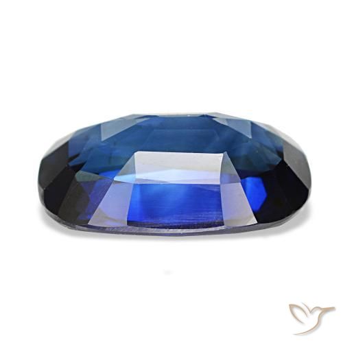 Zaffiro naturale blu da 3,01 ct, taglio a cuscino, VVS