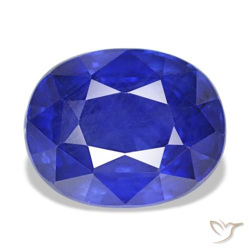 5.48ct blu zaffiro, ovale, VS