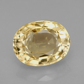 Scapolite naturale giallo da 5,28 ct, taglio ovale, VS
