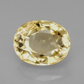 Scapolite naturale giallo da 5,28 ct, taglio ovale, VS