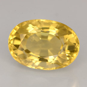 Scapolite naturale giallo da 5,53 ct, taglio ovale, VVS-VS