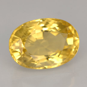 Scapolite naturale giallo da 5,53 ct, taglio ovale, VVS-VS