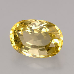 Scapolite naturale giallo da 3,48 ct, taglio ovale, VVS-VS