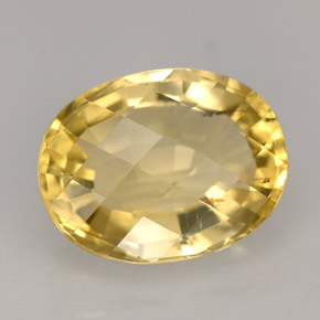 Scapolite naturale giallo da 5,95 ct, taglio ovale, VS